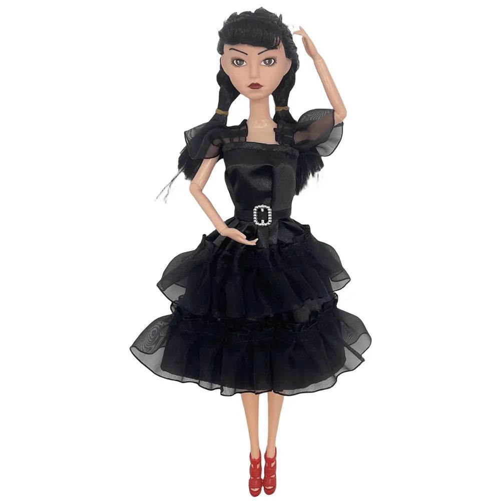Premium Doll Wednesday Addams Figure For Kids Gift - ToylandEU