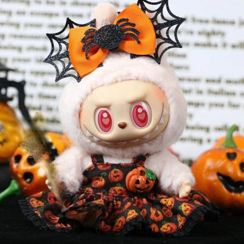 Premium Doll Witch Pumpkin Skirt With Spider Hat For Ladbubu - ToylandEU