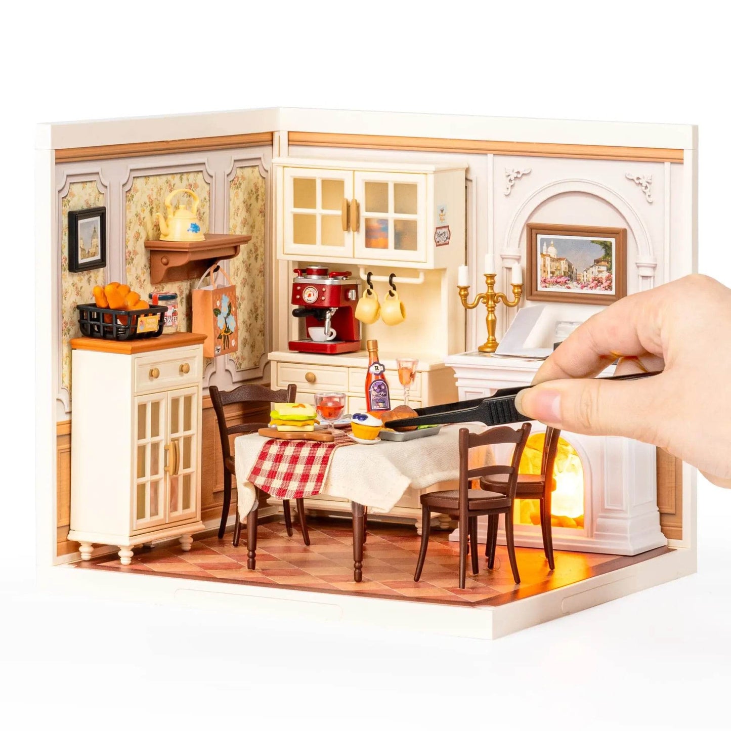 Premium Dollhouse Kit 1 To 24 Scale Dining Room For Adults - ToylandEU