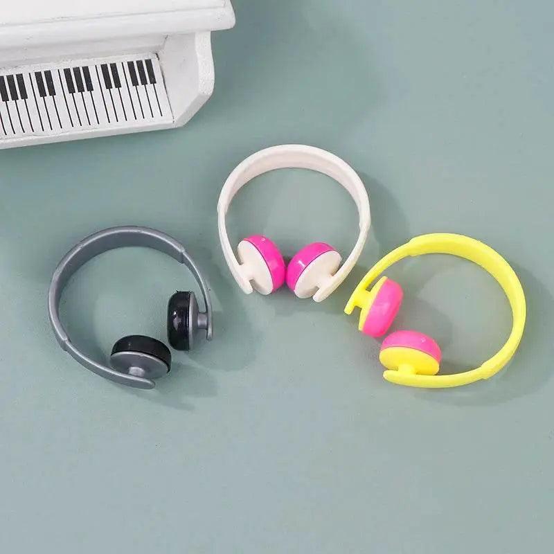  Premium Dollhouse Labubu Miniatures Realistic Headphones Set -  ToylandEU™