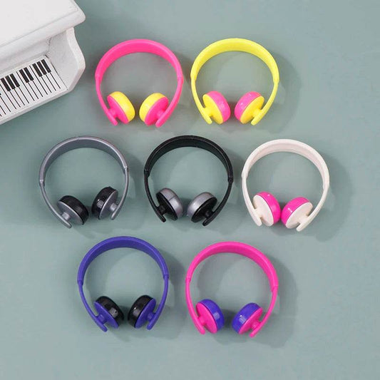 Premium Dollhouse Miniatures Labubu Accessories Realistic Headphones Set for 1:12 Scale Dolls - ToylandEU