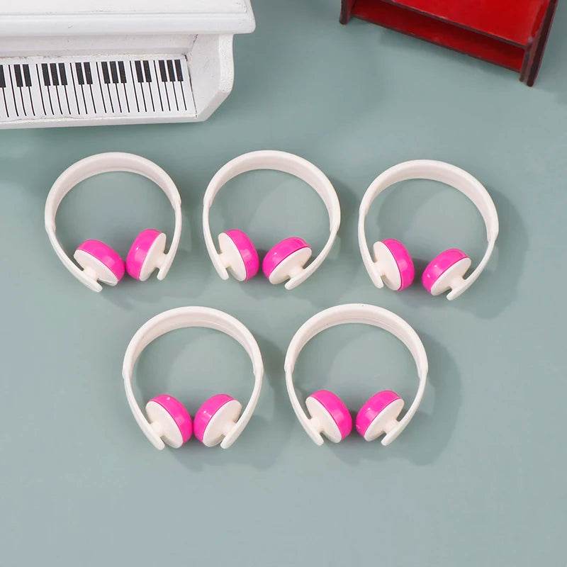 Premium Dollhouse Miniatures Labubu Accessories Realistic Headphones Set for 1:12 Scale Dolls - ToylandEU