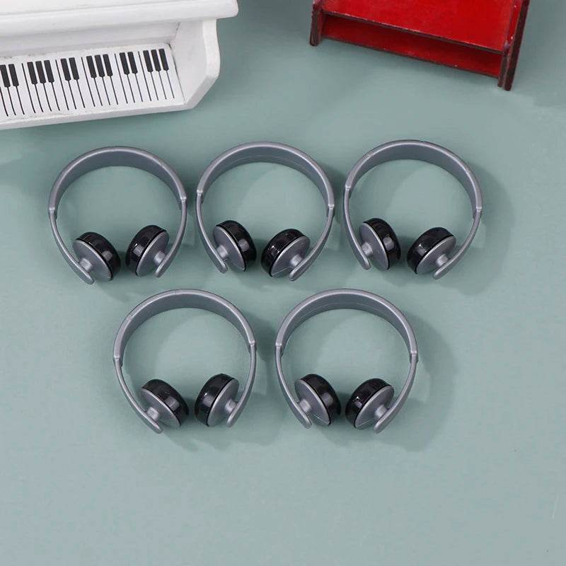 Premium Dollhouse Miniatures Labubu Accessories Realistic Headphones Set for 1:12 Scale Dolls - ToylandEU
