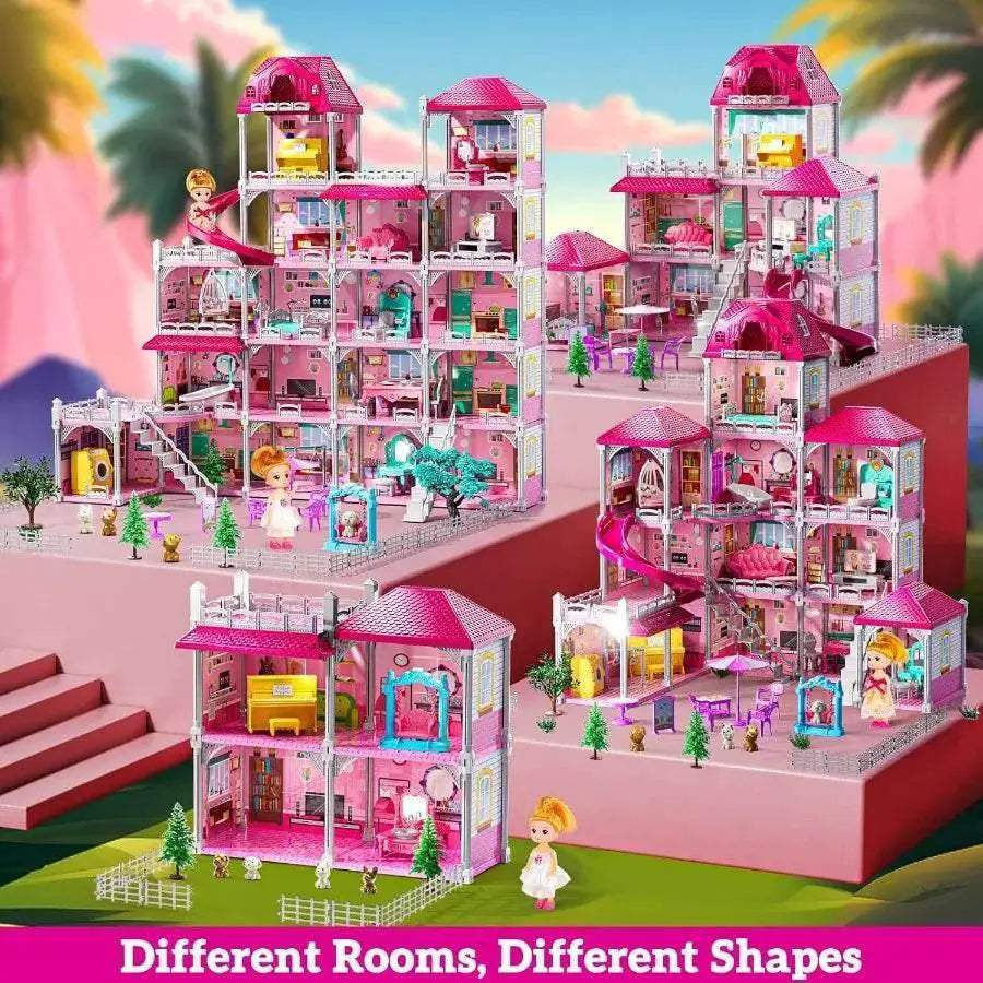  Premium Dollhouse Playset 5 Storey Villa Toyland EU -  ToylandEU™