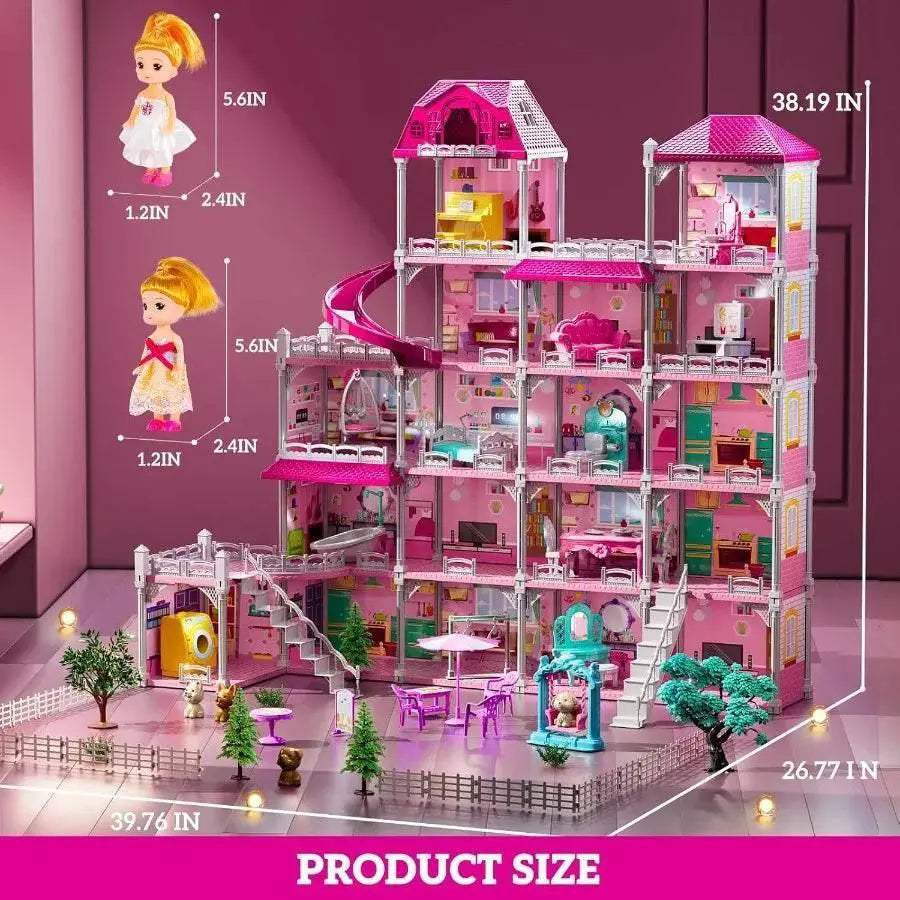 Premium Dollhouse Playset 5 Storey Villa Toyland EU -  ToylandEU™