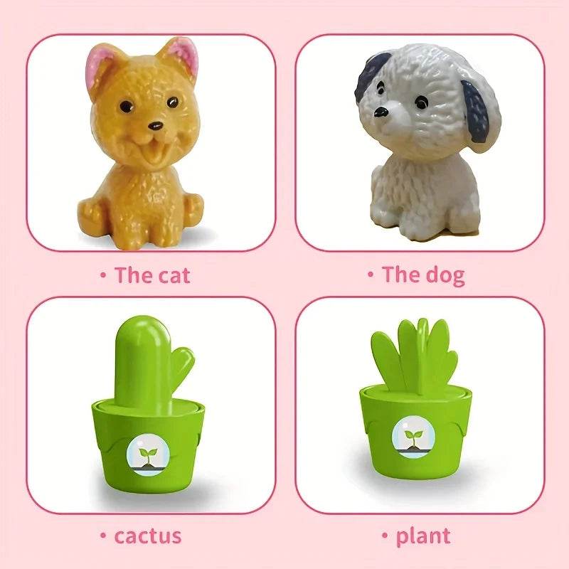 Premium Dollhouse Villa Pink Furniture Set For Girls - ToylandEU