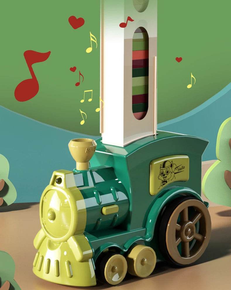 Premium Domino Train Set With Sound And Light For Kids - ToylandEU