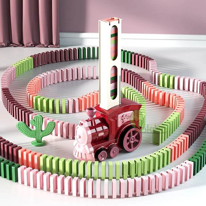 Premium Domino Train Set With Sound And Light For Kids - ToylandEU