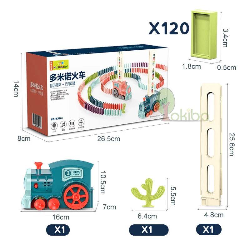 Premium Domino Train Set With Sound And Light For Kids - ToylandEU