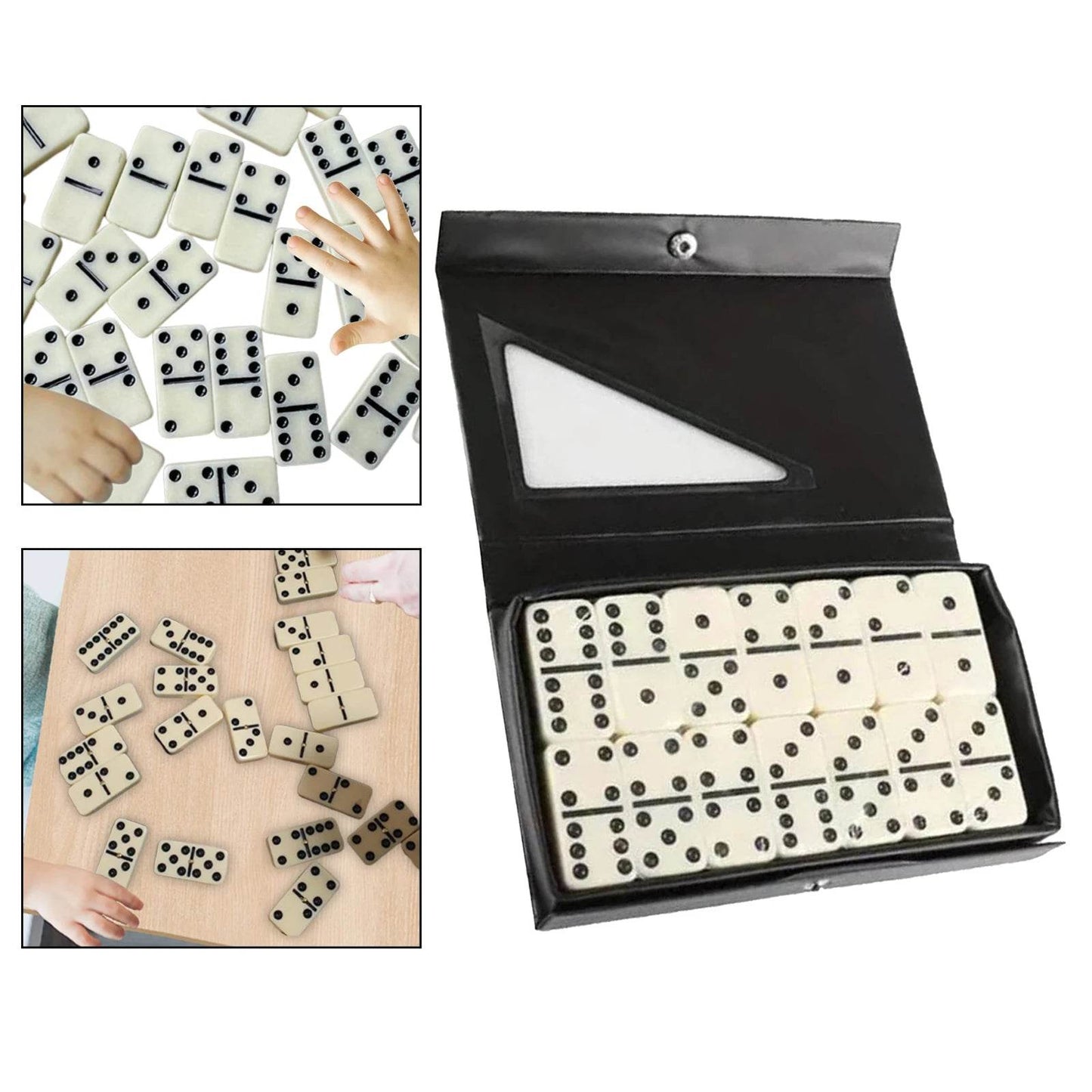Premium Dominoes Card Chess Set With PVC Storage Box Travel - ToylandEU