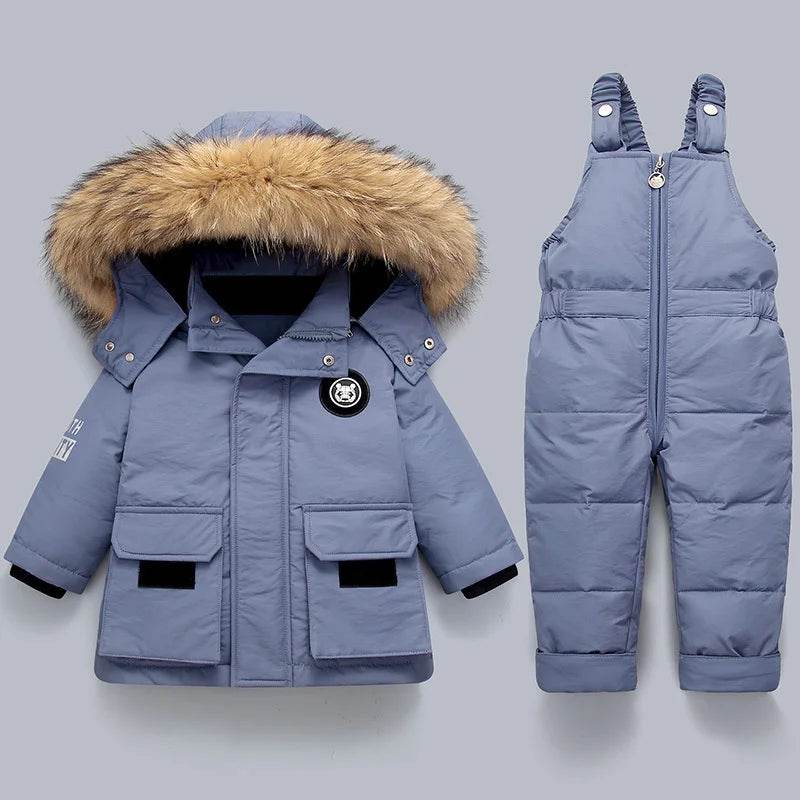 Premium Down Parka Winter Coat Hooded Fur Trim Kids - ToylandEU