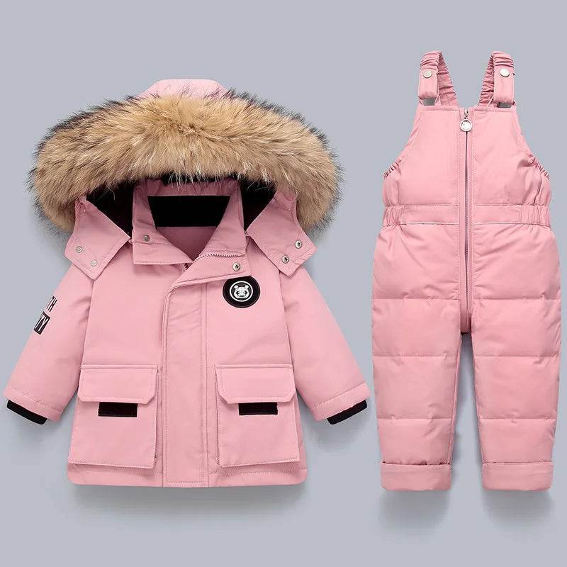 Premium Down Parka Winter Coat Hooded Fur Trim Kids - ToylandEU