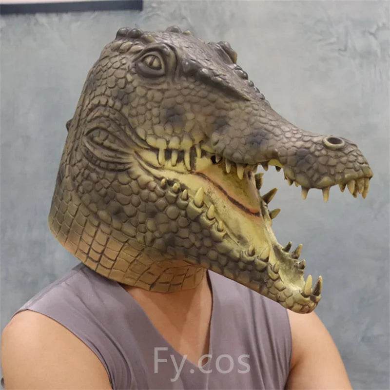 Premium Dragon Mask With Fur Dragon Head Latex For Adults - ToylandEU