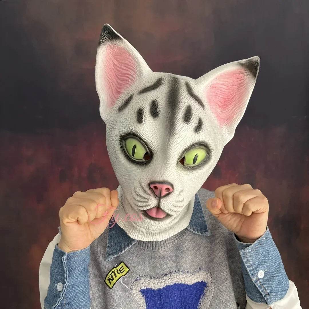 Premium Dragon Mask With Fur Dragon Head Latex For Adults - ToylandEU