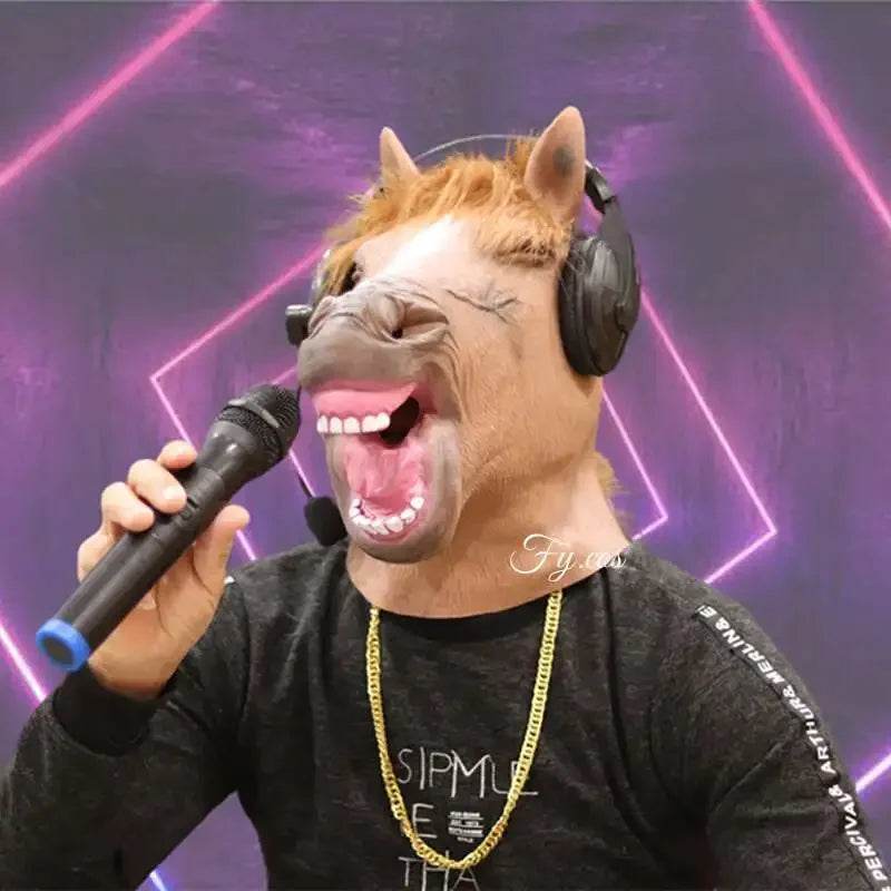 Premium Dragon Mask With Fur Dragon Head Latex For Adults - ToylandEU