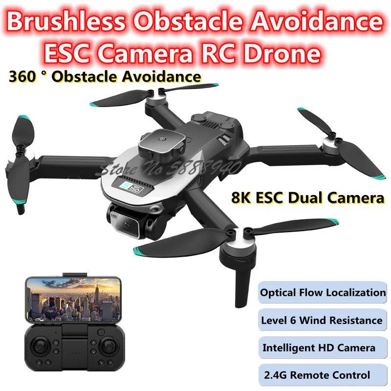 Premium Drone 360 Obstacle Avoidance Brushless Outdoor - ToylandEU