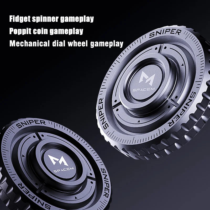 Premium EDC Fidget Spinner Three In One Metal Pushing Card And Coin Stress Relief For Adults - ToylandEU
