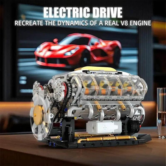  Premium Educational Block Set V8 Engine Toyland EU -  ToylandEU™