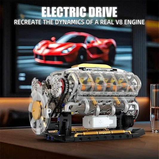  Premium Educational Block Set V8 Engine Toyland EU -  ToylandEU™