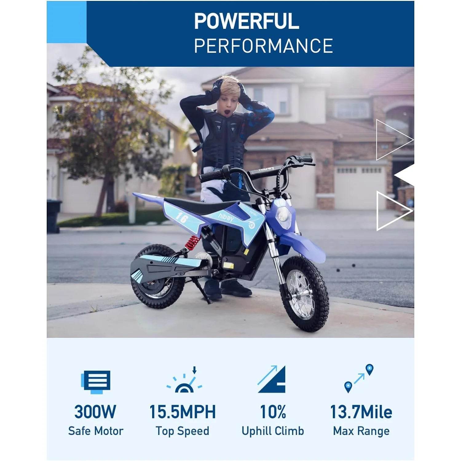 Premium Electric Dirt Bike 36V 300W For Kids Ages 3 To 10 - ToylandEU