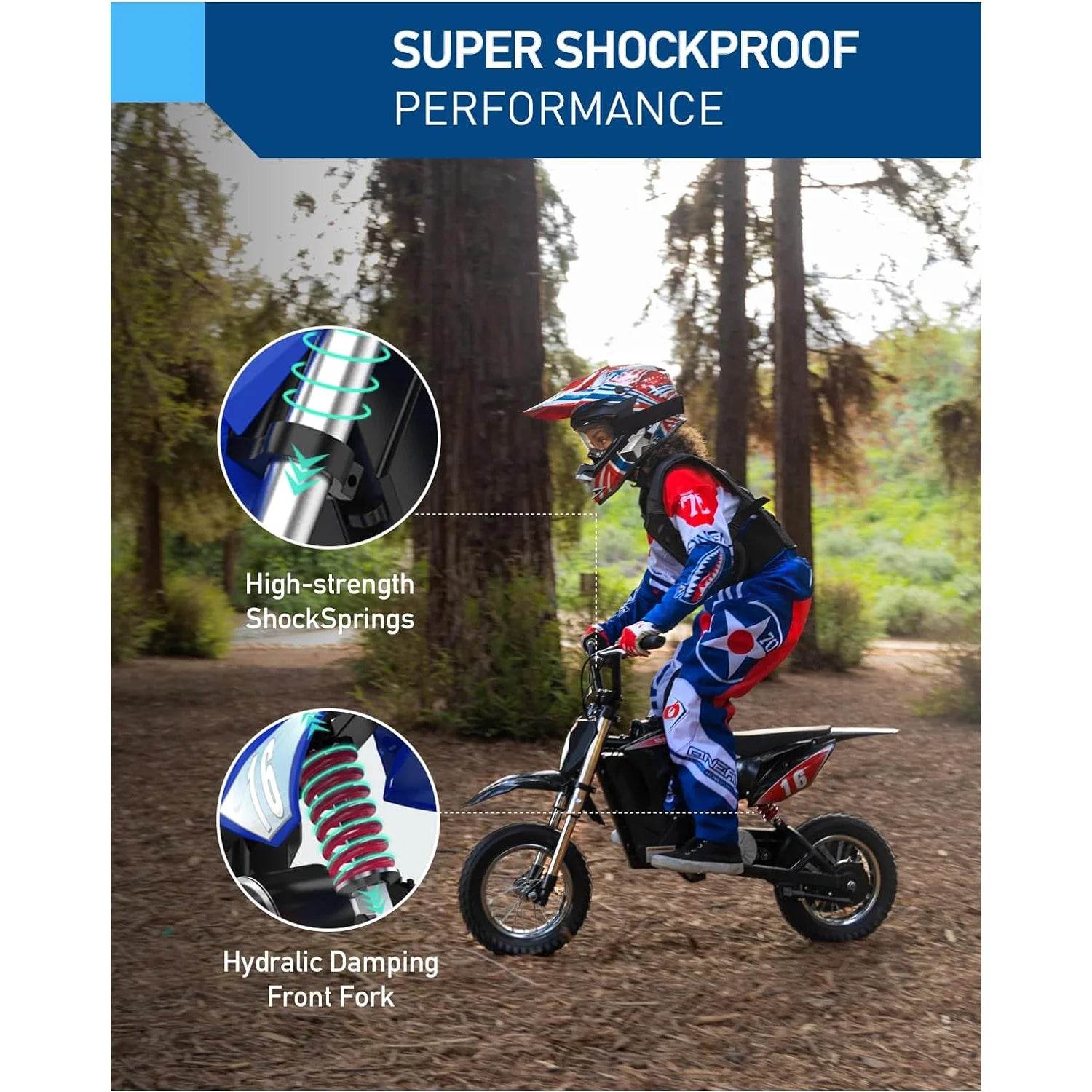 Premium Electric Dirt Bike 36V 300W For Kids Ages 3 To 10 - ToylandEU