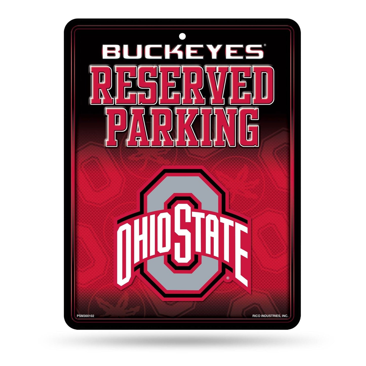 Premium Embossed Ohio State Buckeyes Metal Parking Sign - ToylandEU