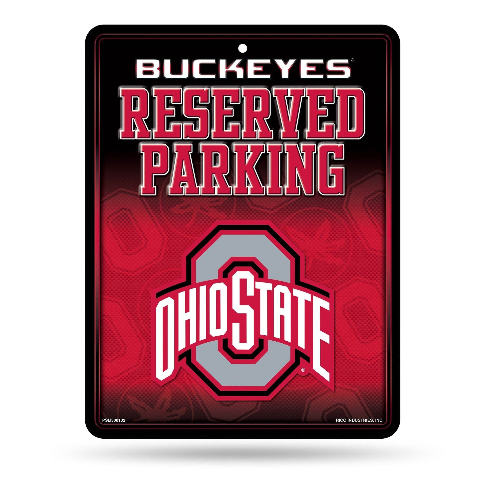 Premium Embossed Ohio State Buckeyes Metal Parking Sign - ToylandEU