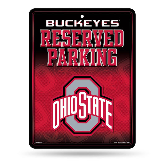 Premium Embossed Ohio State Buckeyes Metal Parking Sign - ToylandEU