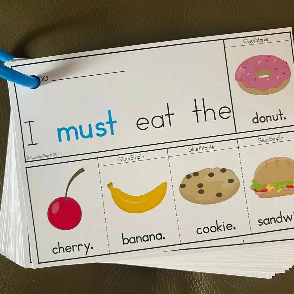 Premium English Word Cards High Frequency Sentences For Kids - ToylandEU