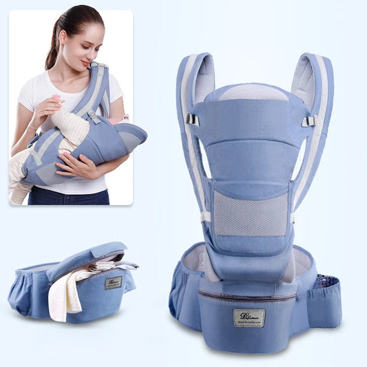 Premium Ergonomic Baby Carrier Backpack With Front Facing Kangaroo Seat For Newborns And Infants For Travel - ToylandEU