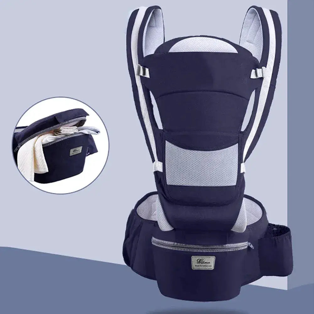 Premium Ergonomic Baby Carrier Backpack With Front Facing Kangaroo Seat For Newborns And Infants For Travel - ToylandEU