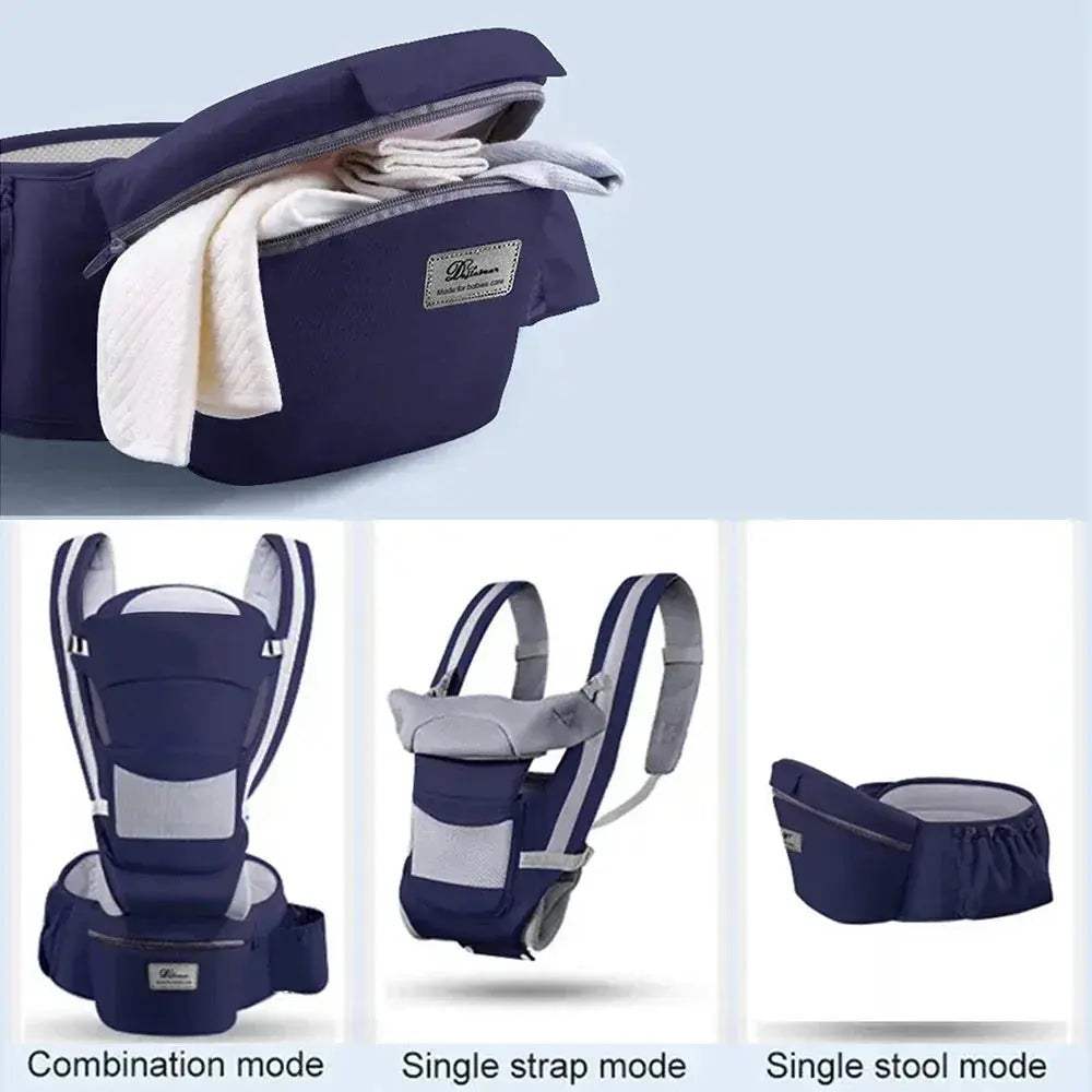 Premium Ergonomic Baby Carrier Backpack With Front Facing Kangaroo Seat For Newborns And Infants For Travel - ToylandEU
