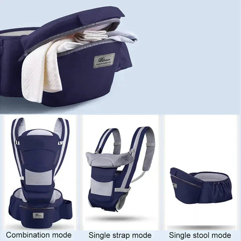 Premium Ergonomic Baby Carrier Backpack With Front Facing Kangaroo Seat For Newborns And Infants For Travel - ToylandEU