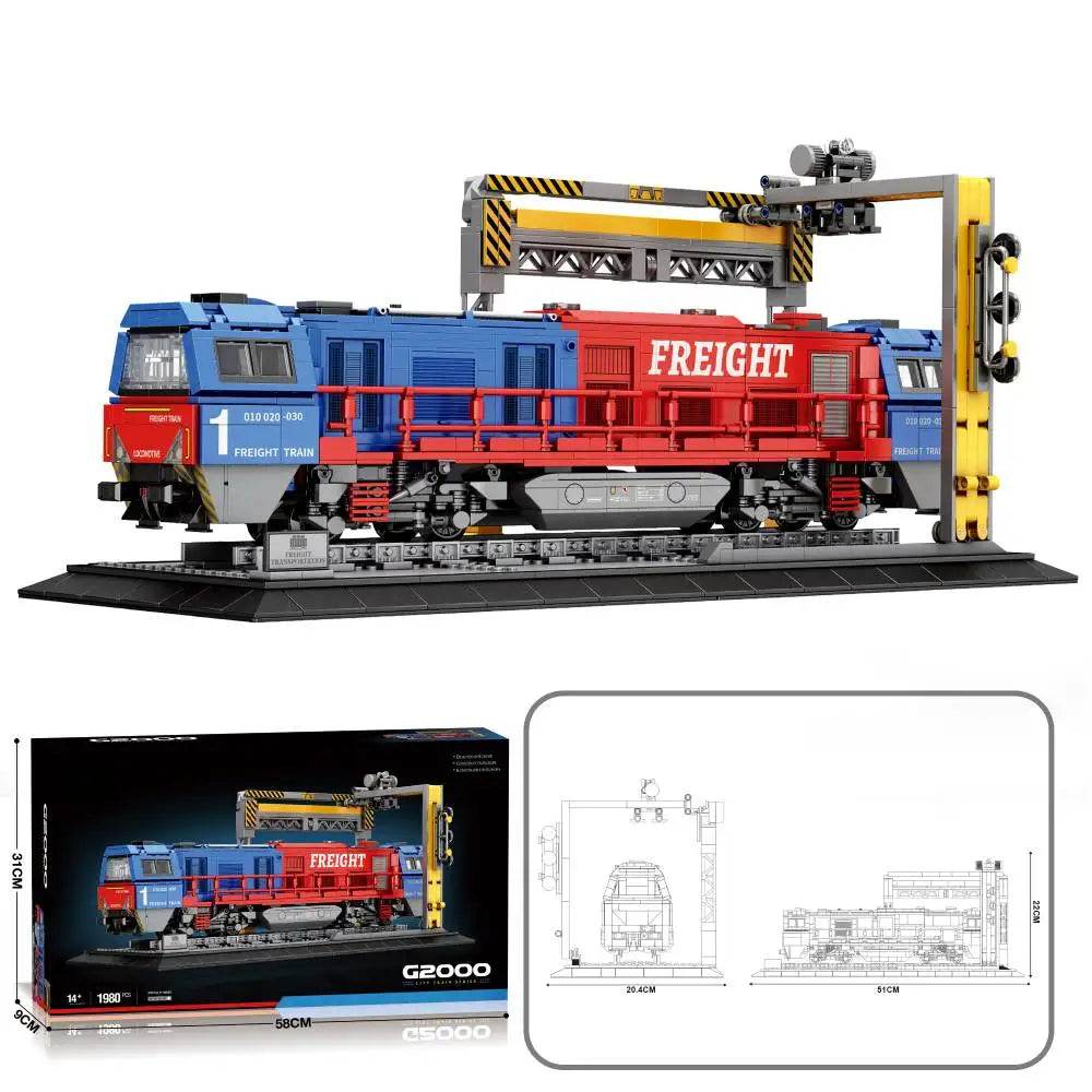 Premium European Freight Train Building Set With 1090 Pieces Ideal Gift For Train Enthusiasts - ToylandEU