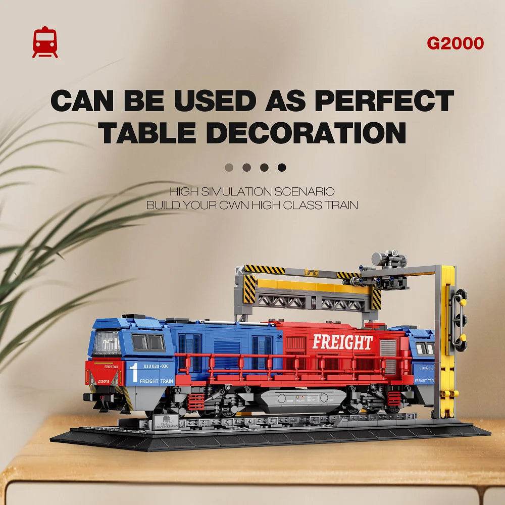 Premium European Freight Train Building Set With 1090 Pieces Ideal Gift For Train Enthusiasts - ToylandEU