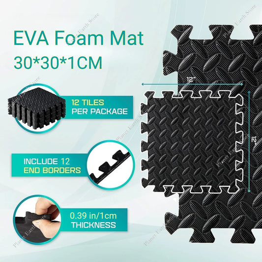 Premium Eva Foam Mat Interlocking Tiles Non Slip For Baby Playroom - ToylandEU