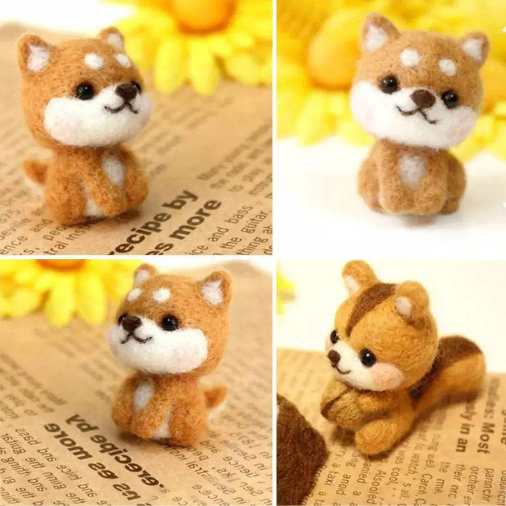 Premium Felting Kit For Cute Animal Toys Panda Squirrel - ToylandEU