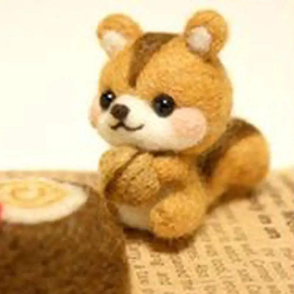 Premium Felting Kit For Cute Animal Toys Panda Squirrel - ToylandEU