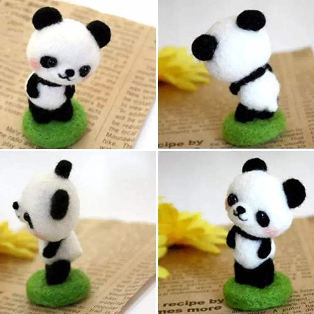Premium Felting Kit For Cute Animal Toys Panda Squirrel - ToylandEU