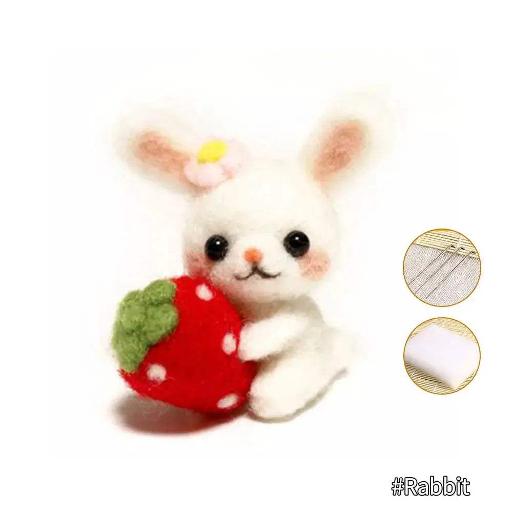 Premium Felting Kit For Cute Animal Toys Panda Squirrel - ToylandEU
