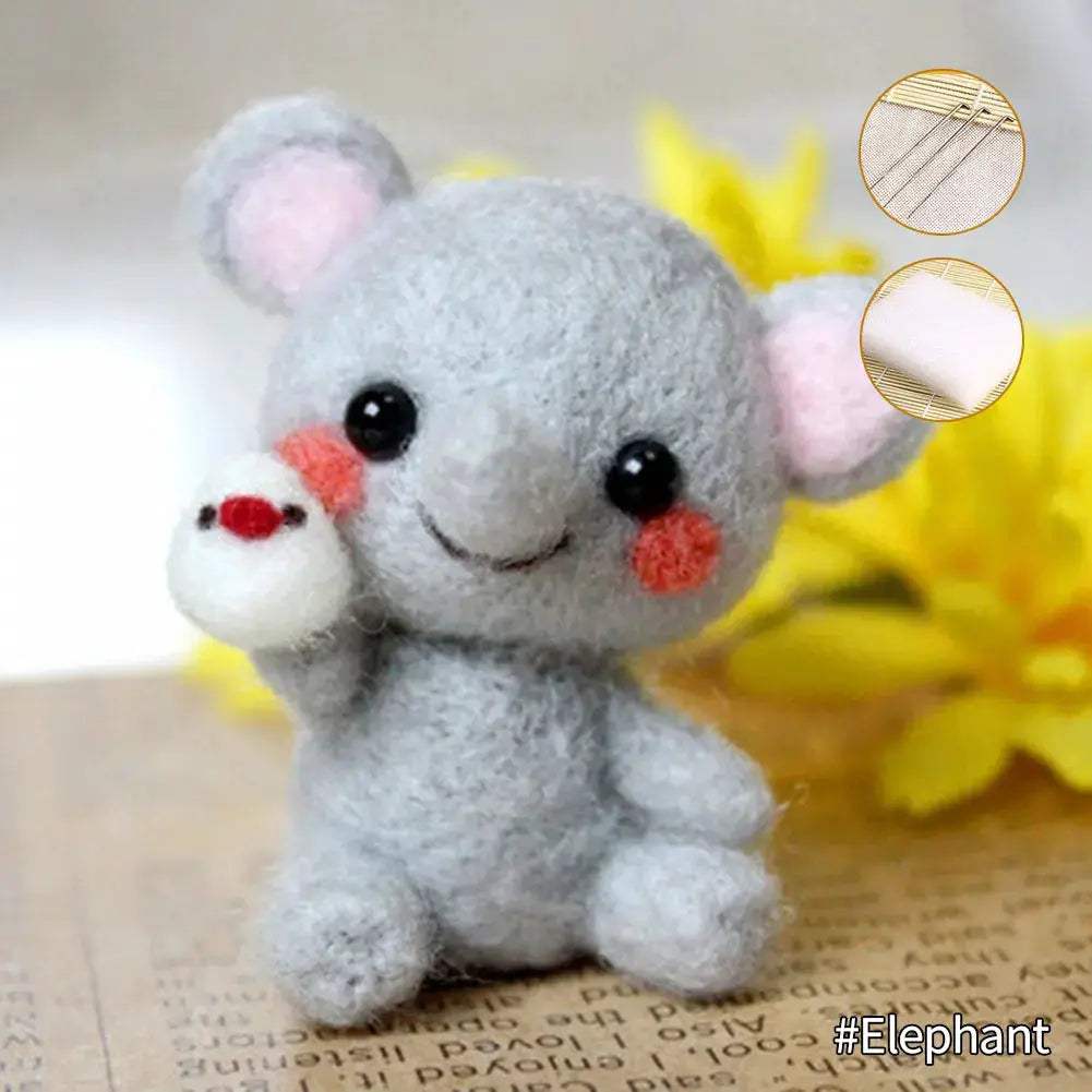Premium Felting Kit For Cute Animal Toys Panda Squirrel - ToylandEU