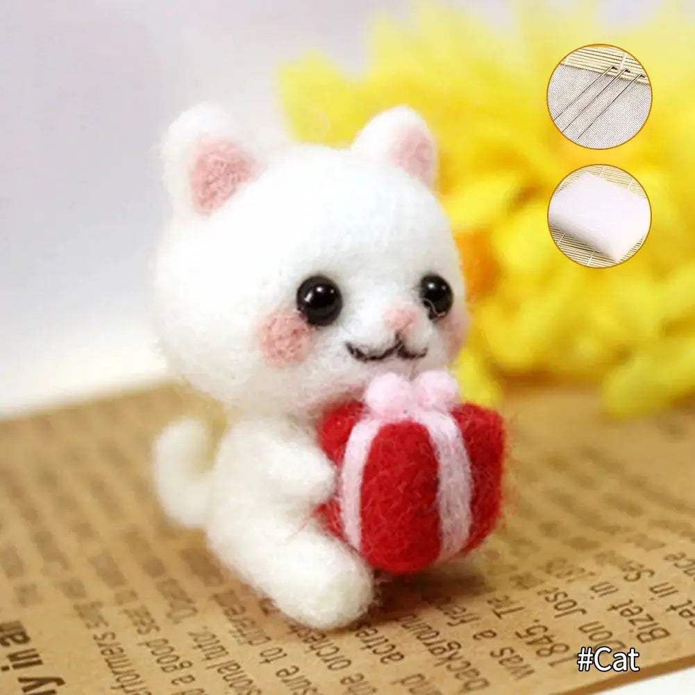 Premium Felting Kit For Cute Animal Toys Panda Squirrel - ToylandEU