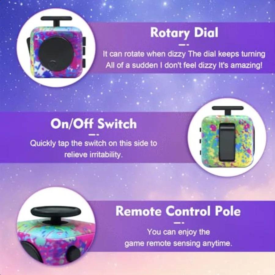Premium Fidget Cube 4 Pack Anxiety Relief For Adults - ToylandEU