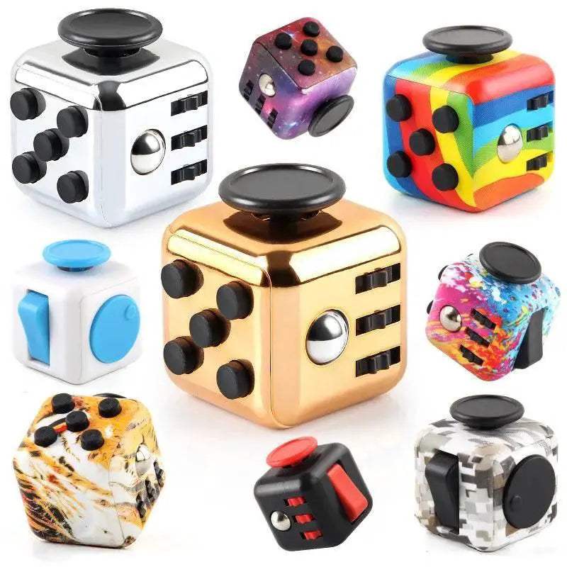 Premium Fidget Dice Solid Color Stress Relief For Adults - ToylandEU