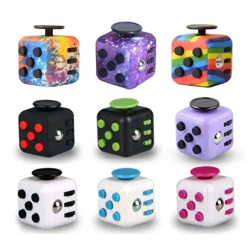 Premium Fidget Dice Solid Color Stress Relief For Adults - ToylandEU