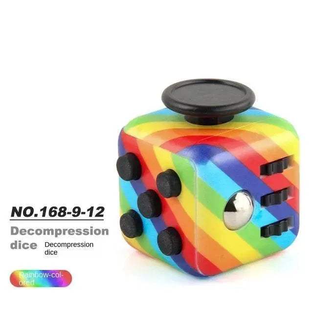 Premium Fidget Dice Solid Color Stress Relief For Adults - ToylandEU