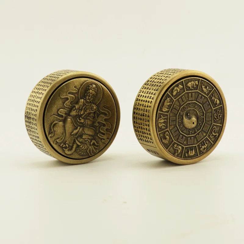 Premium Fidget Gyroscope Copper Zen Buddha Relief Adults - ToylandEU