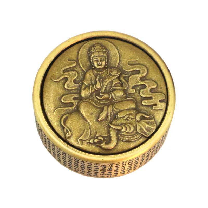 Premium Fidget Gyroscope Copper Zen Buddha Relief Adults - ToylandEU