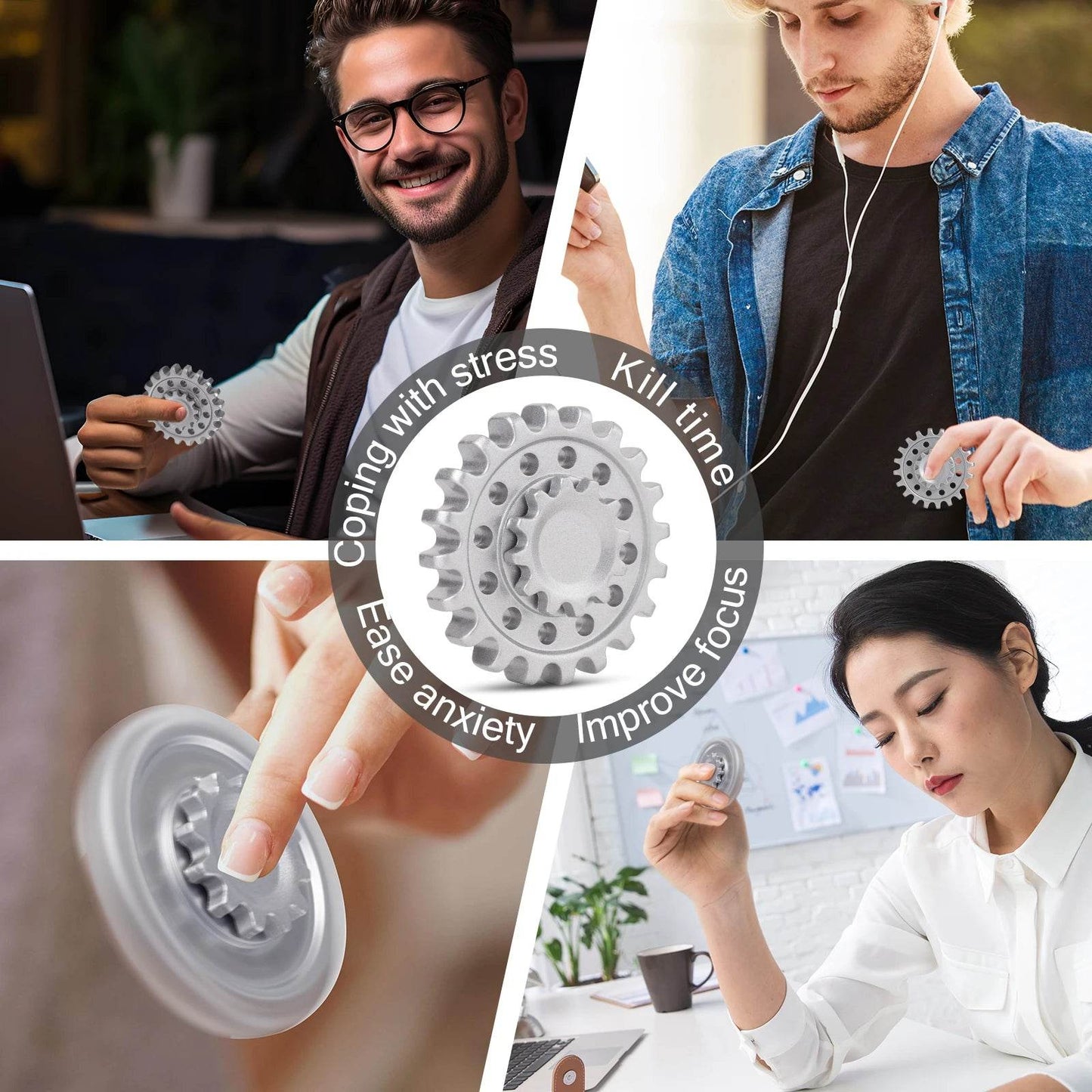 Premium Fidget Spinner Alloy Bearings 40g For Adults - ToylandEU