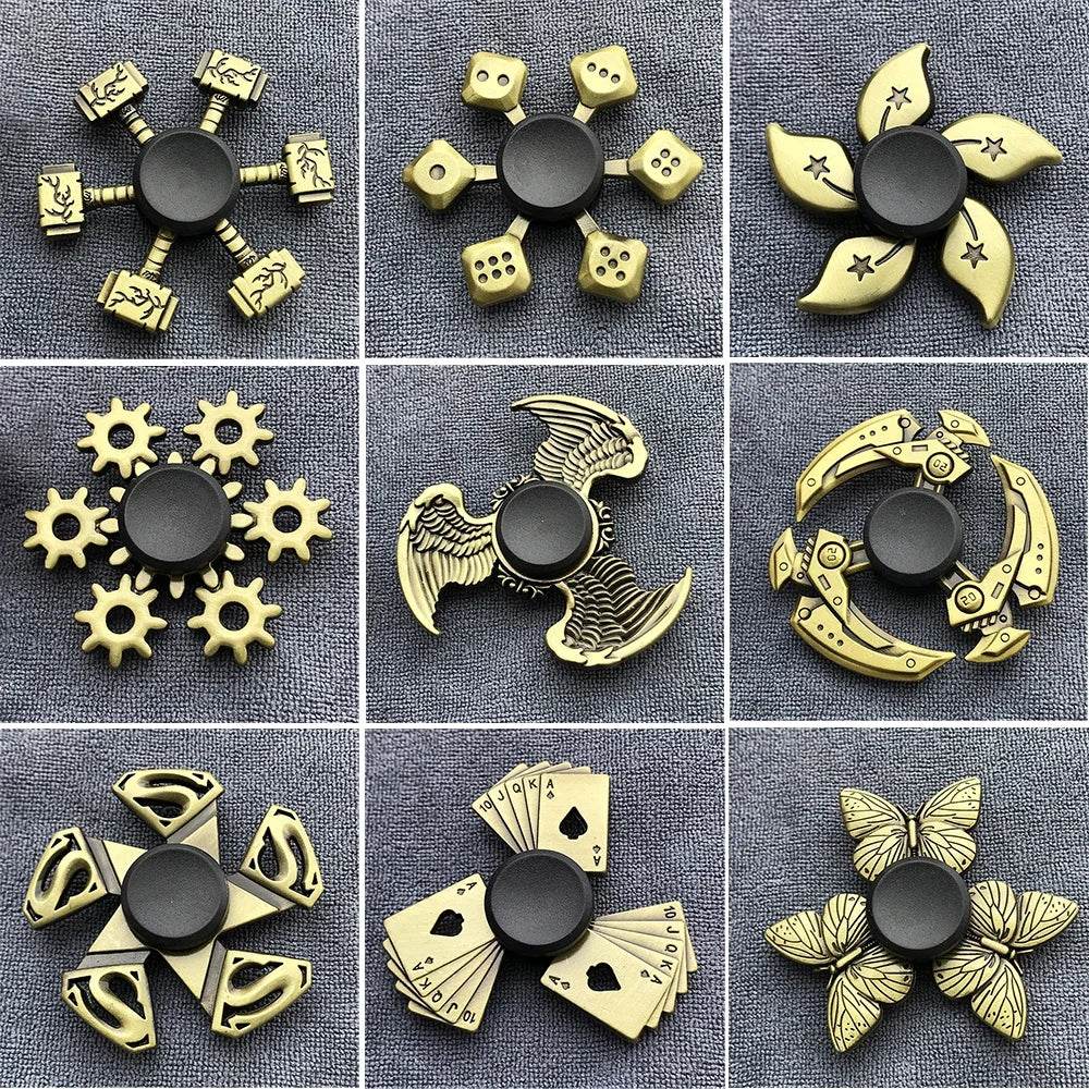 Premium Fidget Spinner Bronze Alloy Mute Bearing For Adults - ToylandEU